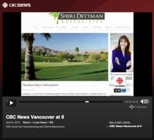 Featured Story on CBC-TV, Vancouver, Canada