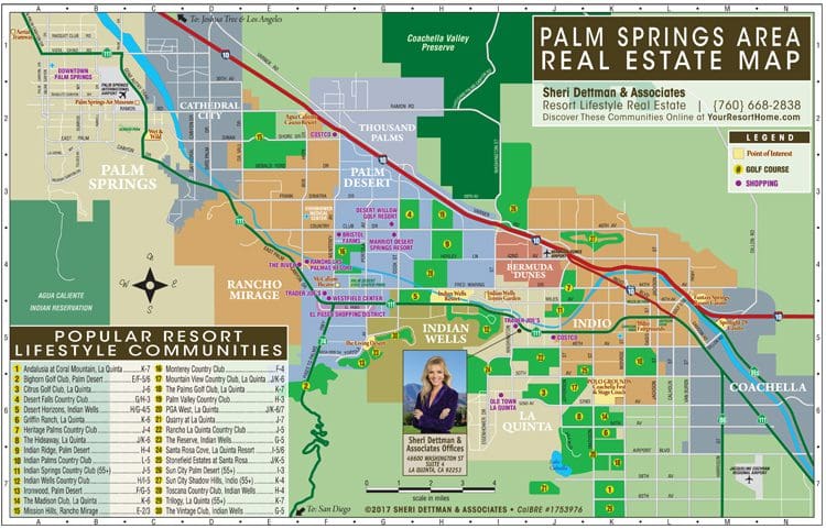 Palm Springs Real Estate Map Palm Springs Real Estate